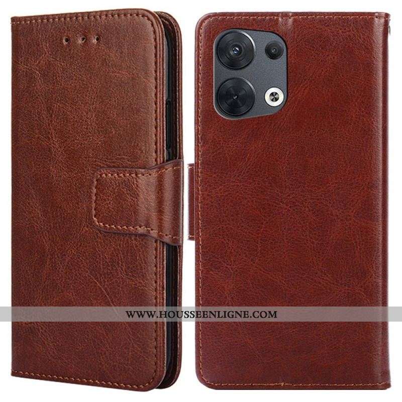 Housse Oppo Reno 8 Simili Cuir Rétro