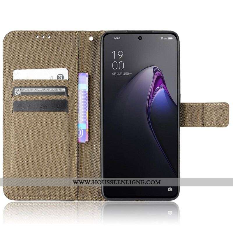 Housse Oppo Reno 8 Simili Cuir Stylé à Lanière