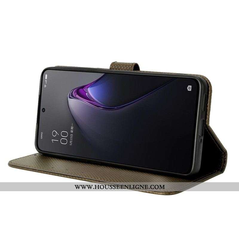 Housse Oppo Reno 8 Simili Cuir Stylé à Lanière