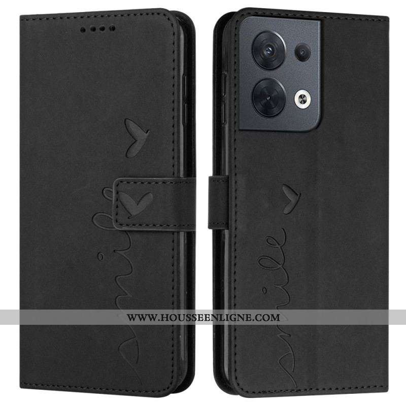 Housse Oppo Reno 8 Smile avec Lanière