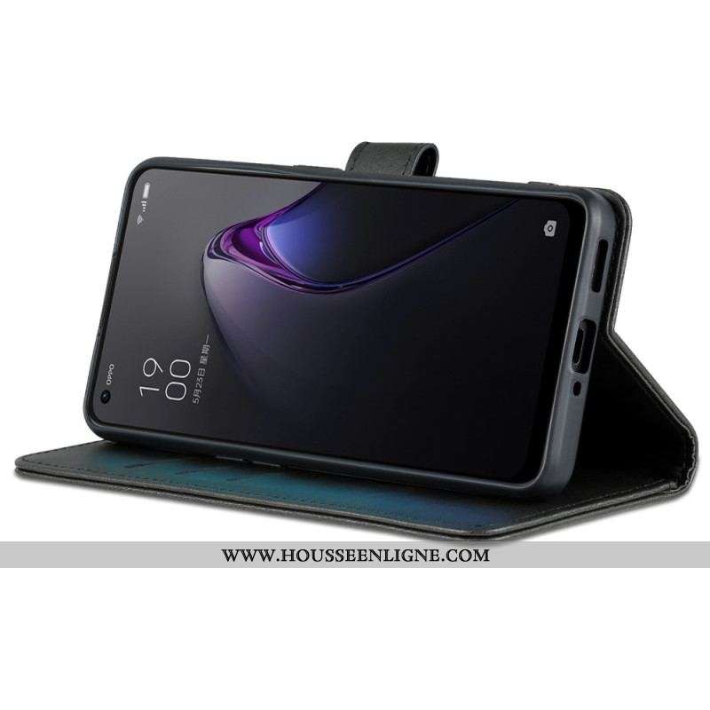 Housse Oppo Reno 8 Style Cuir AZNS