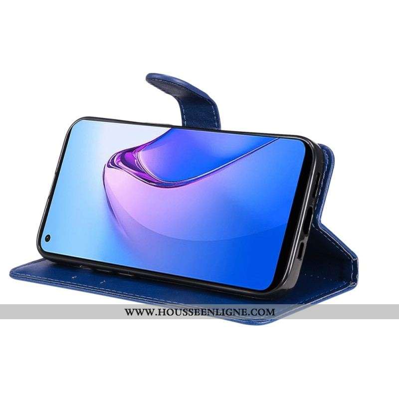 Housse Oppo Reno 8 Unie à Lanière