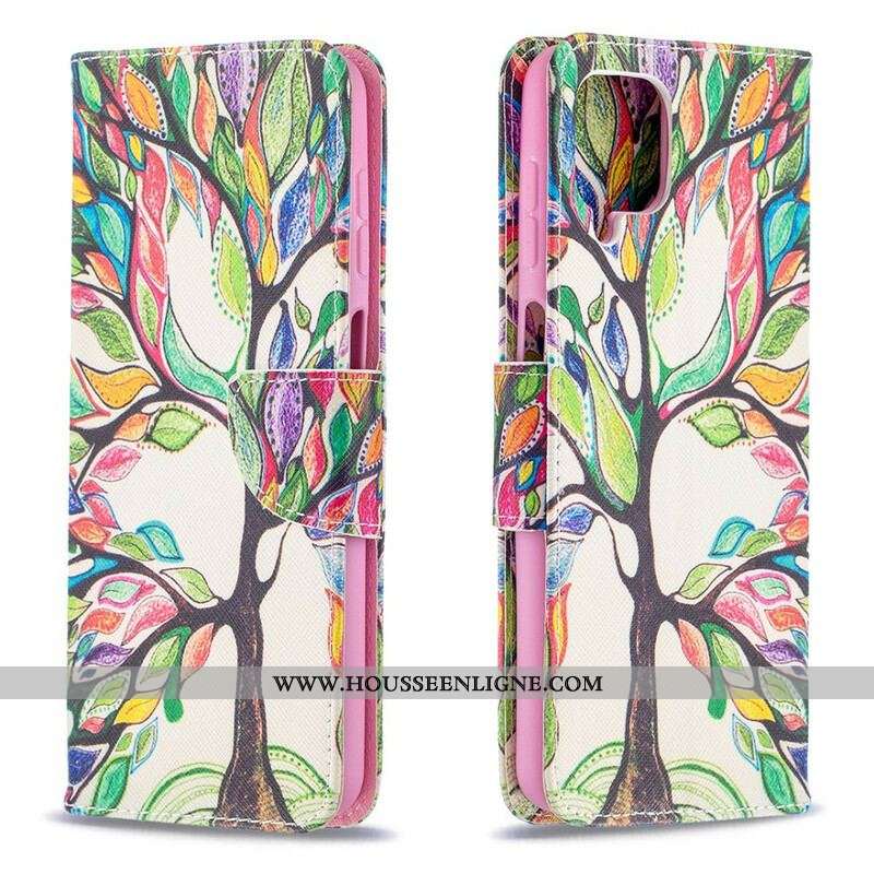 Housse Samsung Galaxy A12 / M12 Arbre Coloré