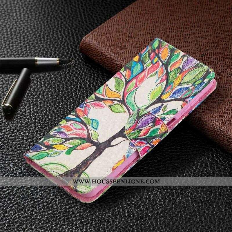 Housse Samsung Galaxy A12 / M12 Arbre Coloré
