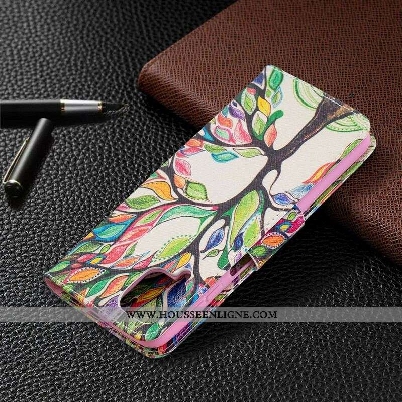Housse Samsung Galaxy A12 / M12 Arbre Coloré