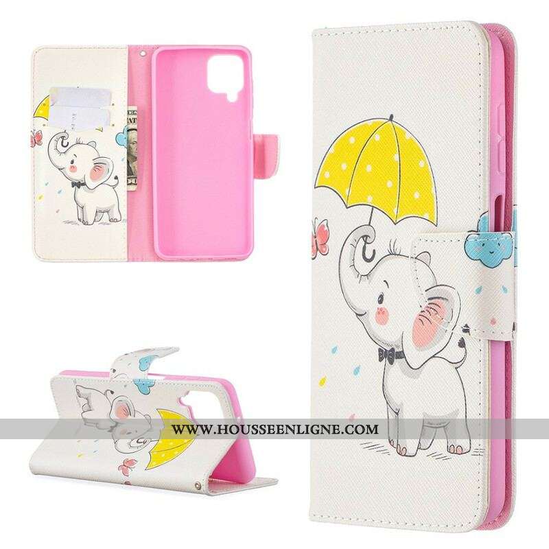 Housse Samsung Galaxy A12 / M12 Bébé Éléphant