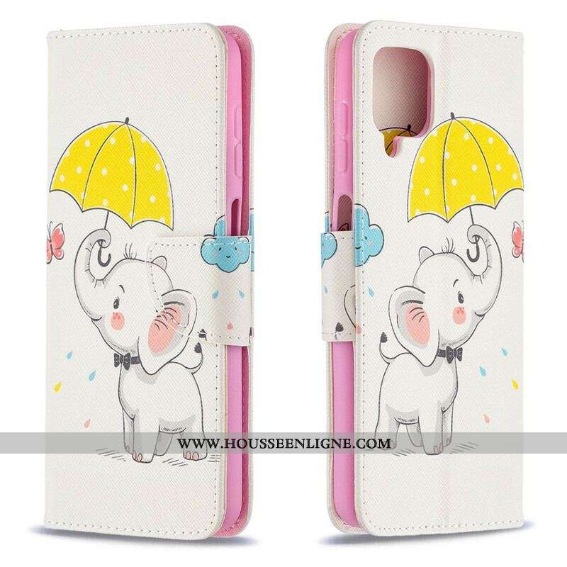 Housse Samsung Galaxy A12 / M12 Bébé Éléphant