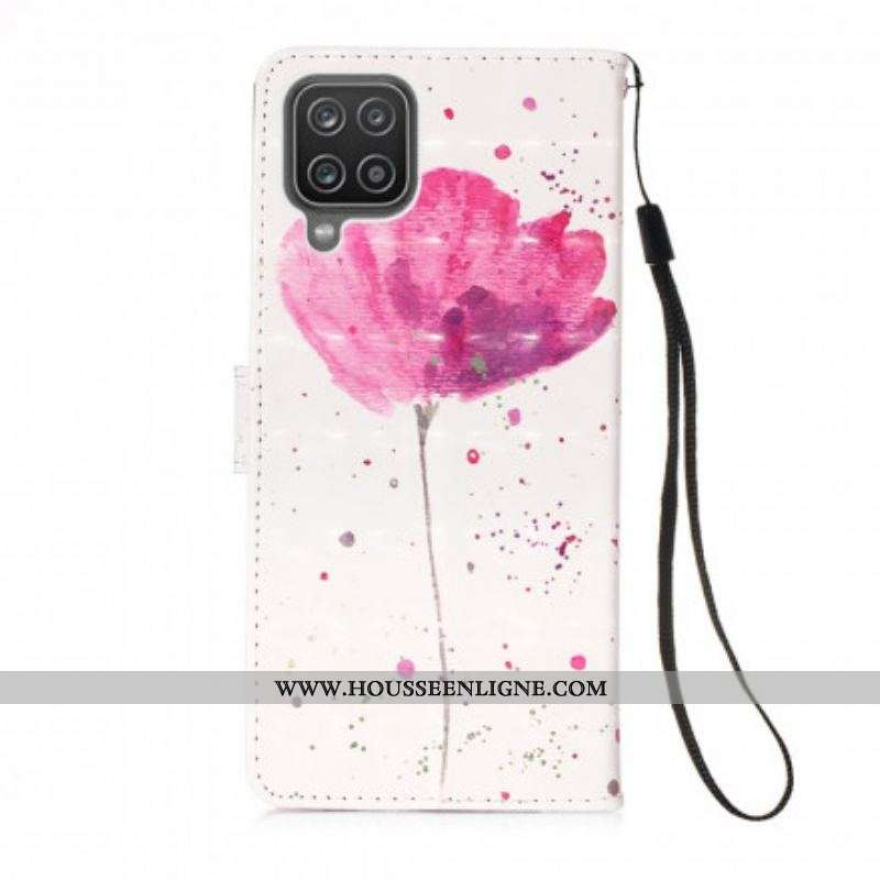 Housse Samsung Galaxy A12 / M12 Coquelicot Aquarelle