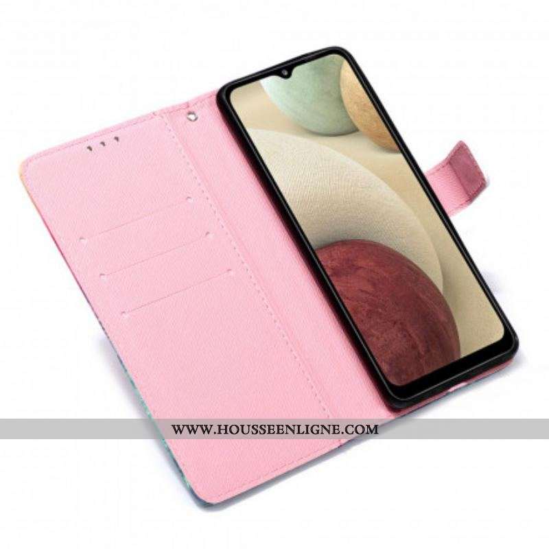 Housse Samsung Galaxy A12 / M12 Coquelicot Aquarelle