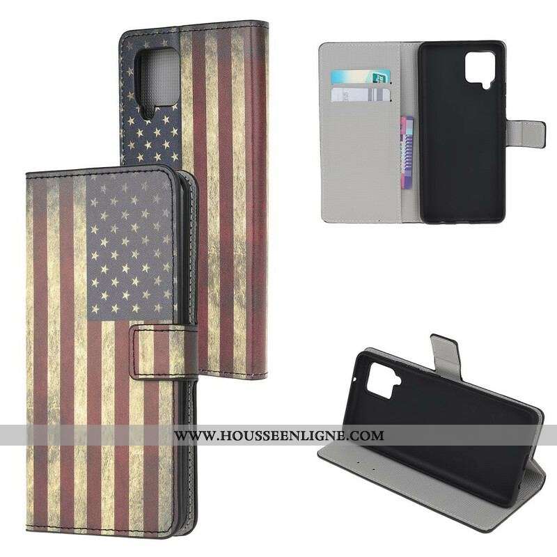 Housse Samsung Galaxy A12 / M12 Drapeau Américain