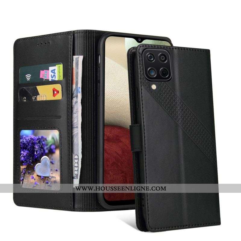Housse Samsung Galaxy A12 / M12 Effet Cuir GQ.UTROBE