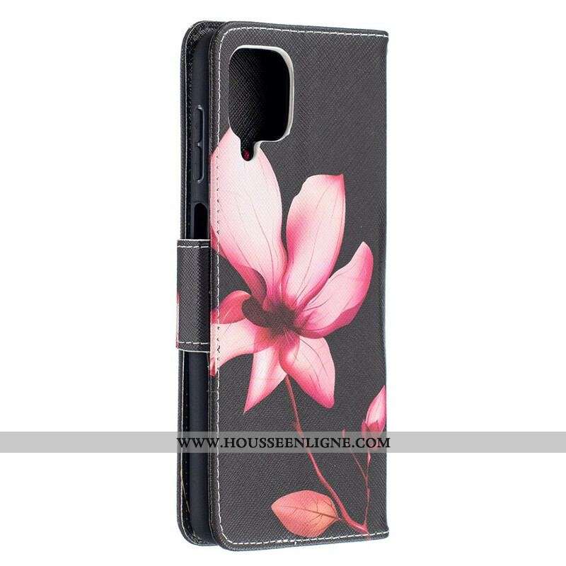 Housse Samsung Galaxy A12 / M12 Fleur Rose