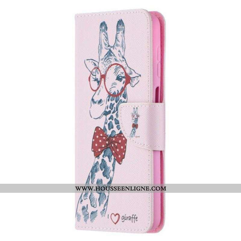 Housse Samsung Galaxy A12 / M12 Girafe Intello