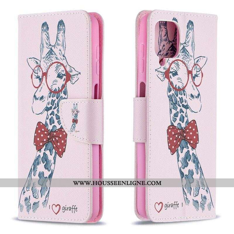 Housse Samsung Galaxy A12 / M12 Girafe Intello