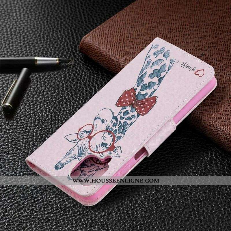 Housse Samsung Galaxy A12 / M12 Girafe Intello