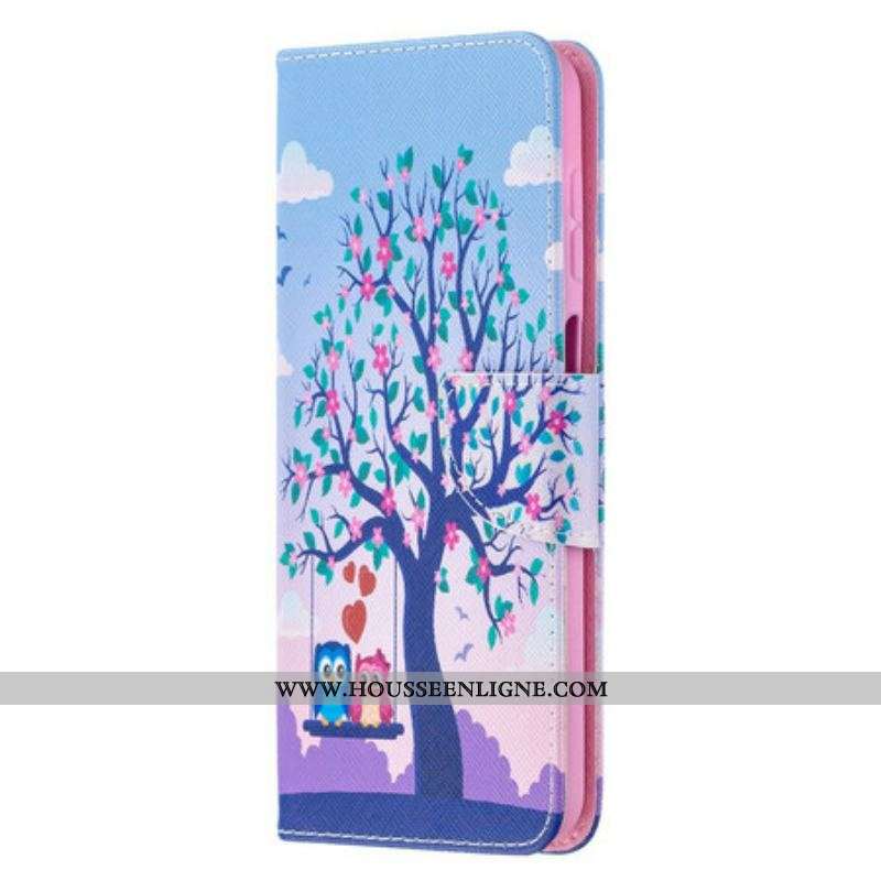 Housse Samsung Galaxy A12 / M12 Hiboux Sur La Balançoire