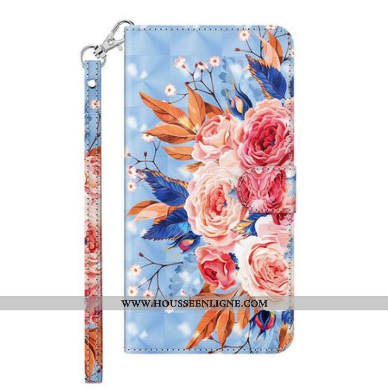 Housse Samsung Galaxy A12 / M12 Light Spot Romantique avec Lanière