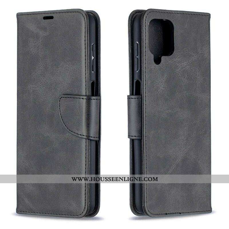 Housse Samsung Galaxy A12 / M12 Lisse Rabat Oblique