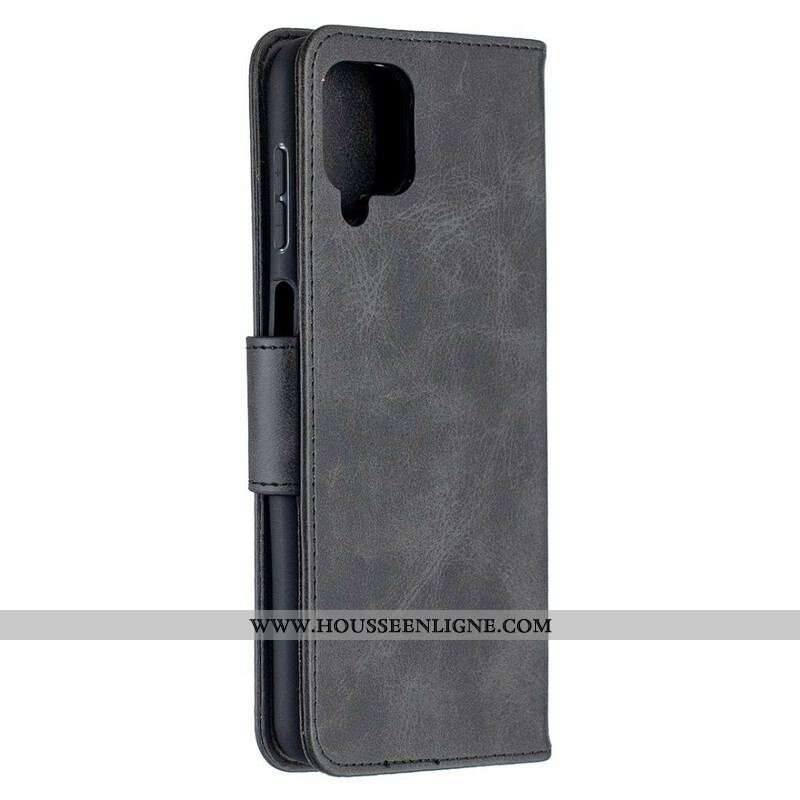 Housse Samsung Galaxy A12 / M12 Lisse Rabat Oblique