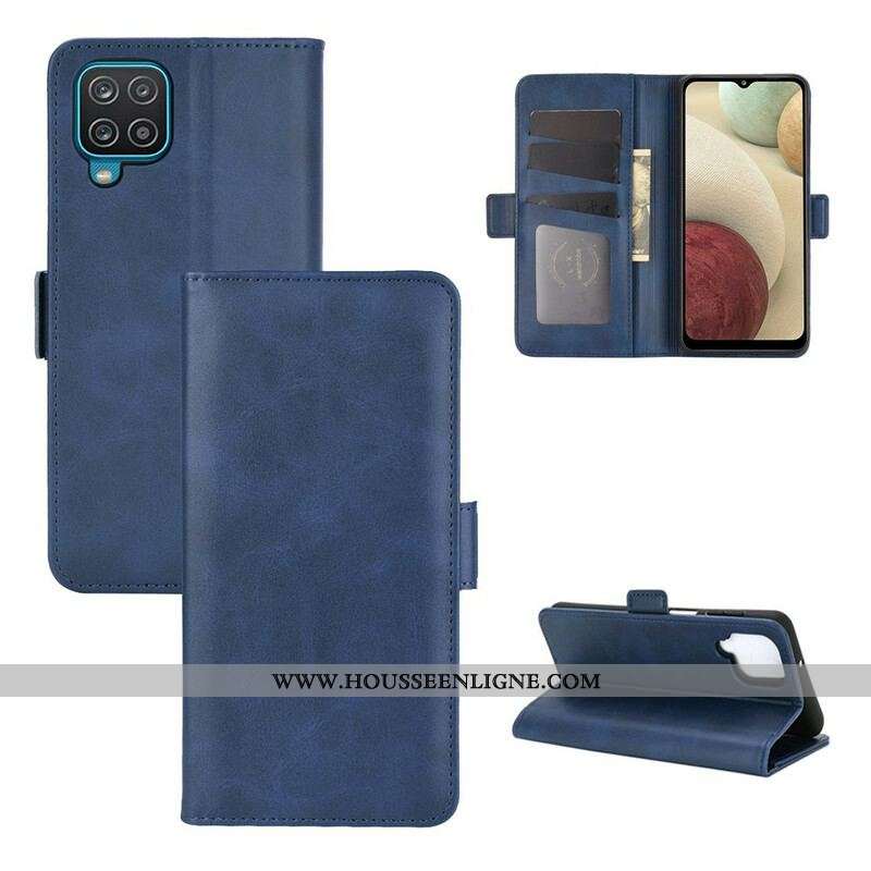 Housse Samsung Galaxy A12 / M12 Rabat Double