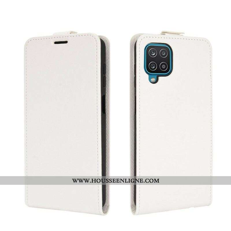 Housse Samsung Galaxy A12 / M12 Rabat Vertical Effet Cuir