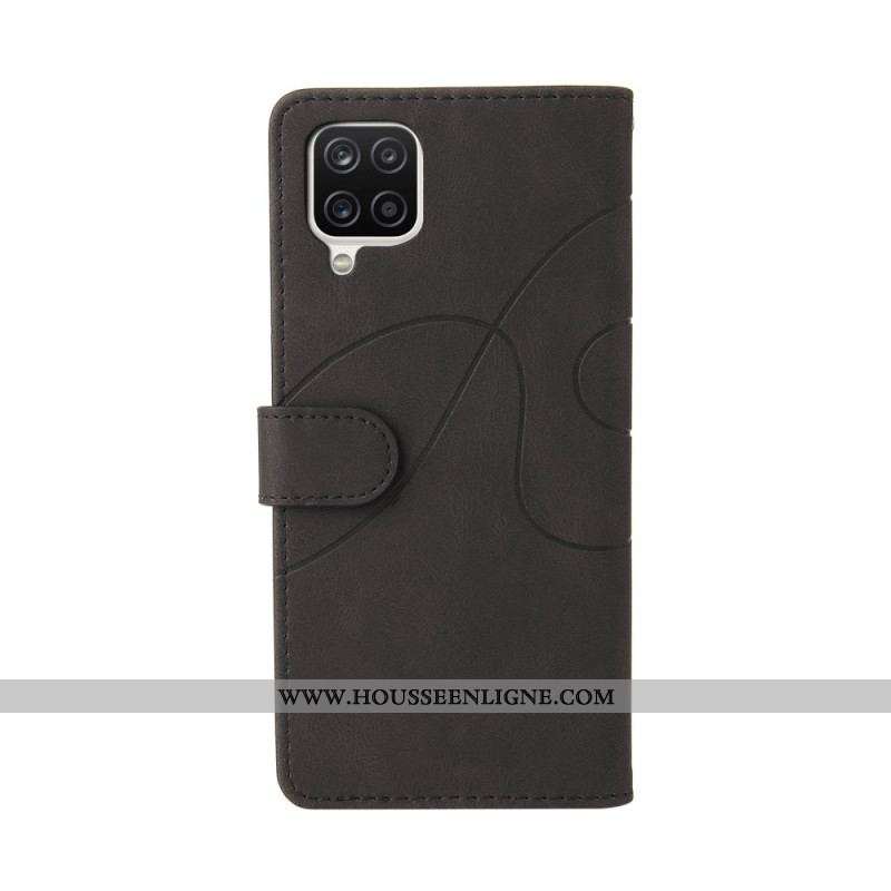 Housse Samsung Galaxy A12 / M12 Simili Cuir Bicolore Signature