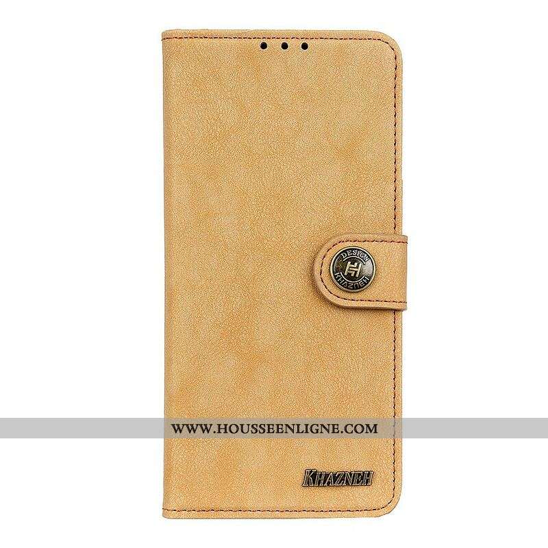 Housse Samsung Galaxy A12 / M12 Simili Cuir Fendu Rétro KHAZNEH