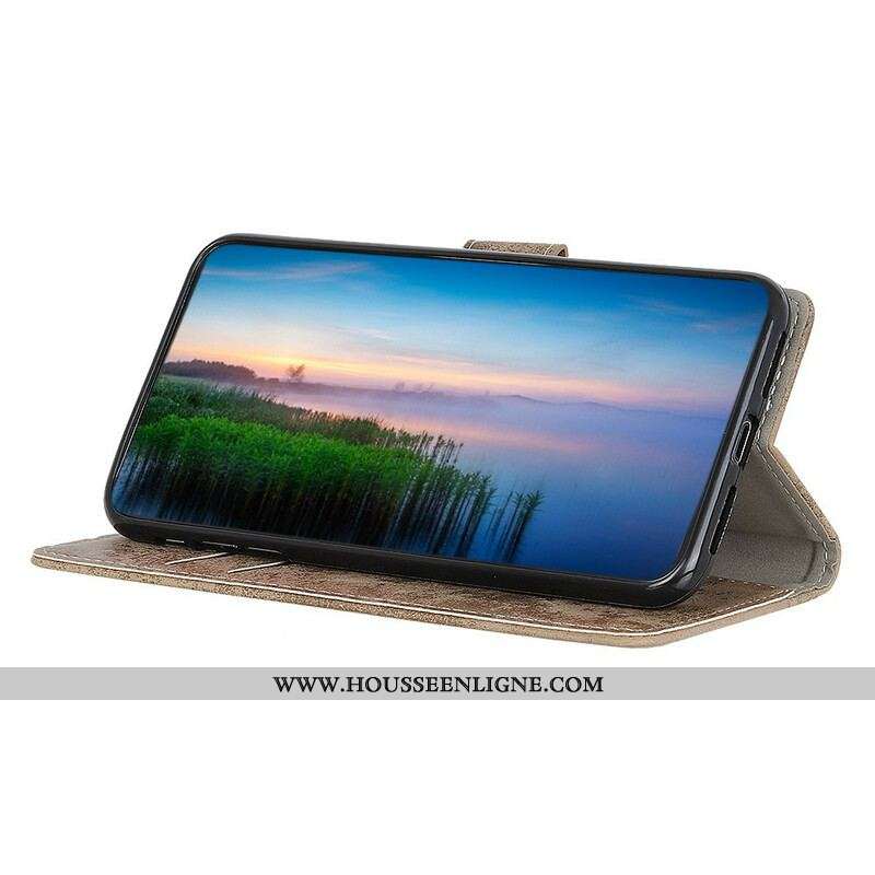 Housse Samsung Galaxy A12 / M12 Simili Cuir Vintage