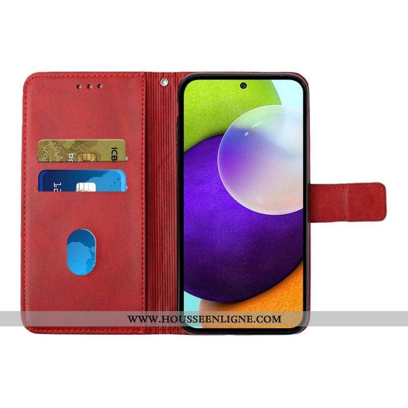 Housse Samsung Galaxy A12 / M12 Style Cuir Géo X Design