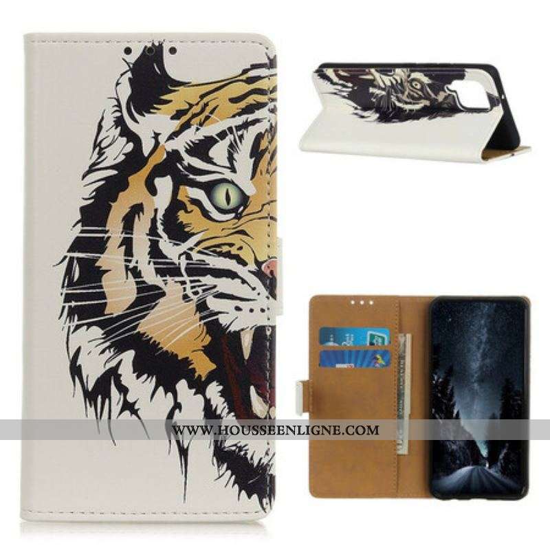Housse Samsung Galaxy A12 / M12 Tigre Féroce