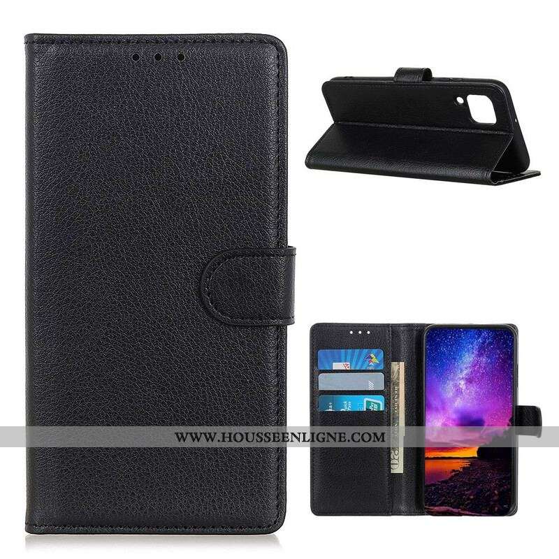 Housse Samsung Galaxy A12 / M12 Traditionnellement Litchi