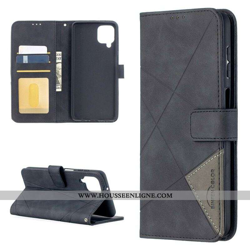 Housse Samsung Galaxy A12 / M12 Triangles Binfen Color
