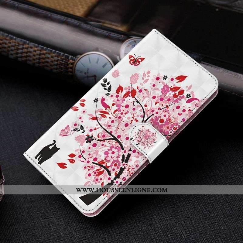 Housse Samsung Galaxy A13 5G / A04s Arbre Rose