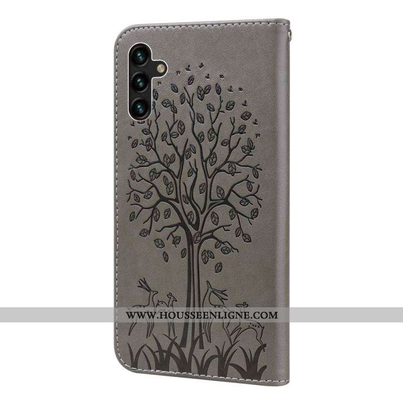 Housse Samsung Galaxy A13 5G / A04s Arbre et Cerfs