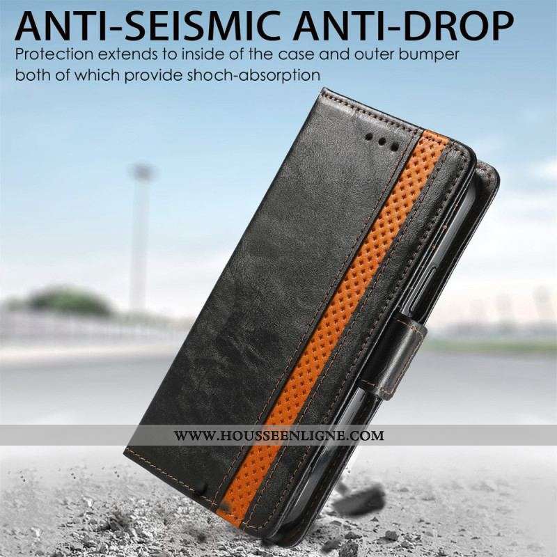 Housse Samsung Galaxy A13 5G / A04s Bicolore Double Fermoir