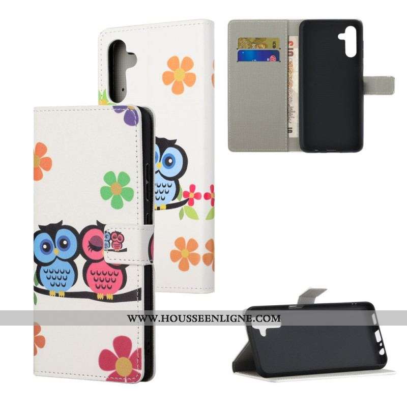 Housse Samsung Galaxy A13 5G / A04s Couple de Hiboux