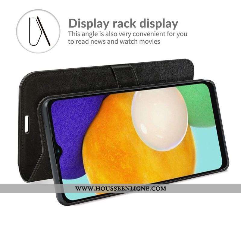 Housse Samsung Galaxy A13 5G / A04s Effet Cuir Classique