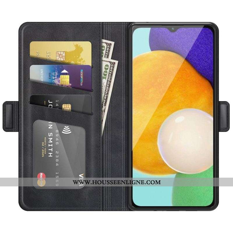 Housse Samsung Galaxy A13 5G / A04s Effet Cuir Design