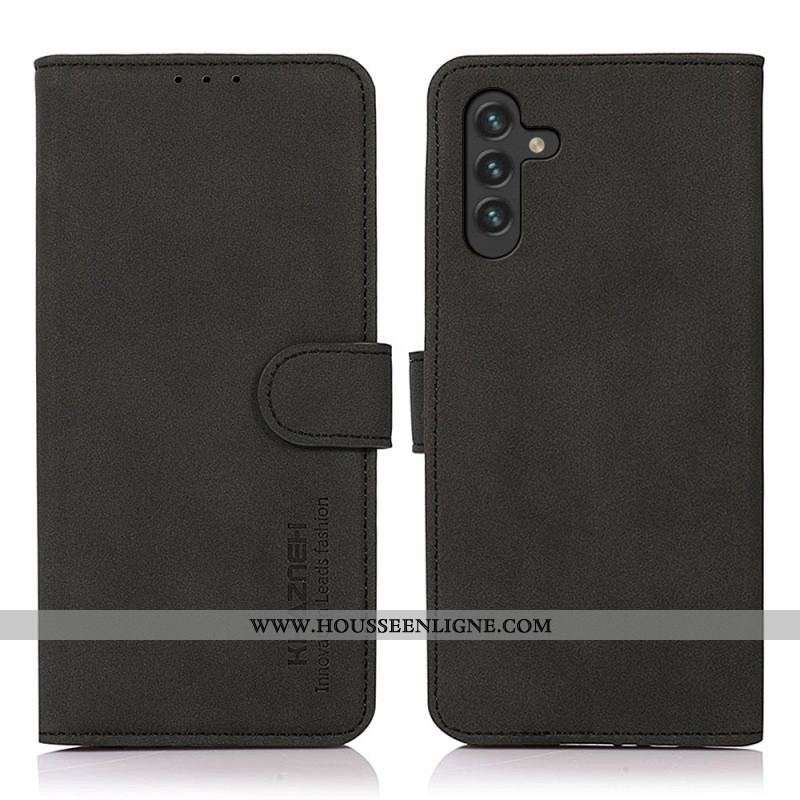 Housse Samsung Galaxy A13 5G / A04s Effet Cuir Texture KHAZNEH