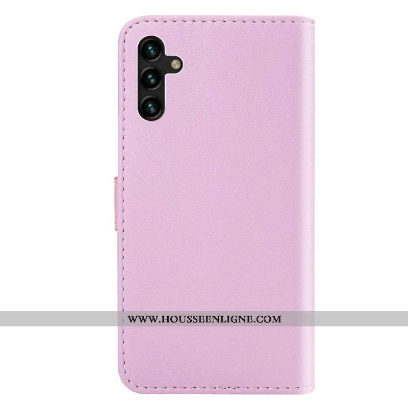 Housse Samsung Galaxy A13 5G / A04s Effet Cuir Tricolore