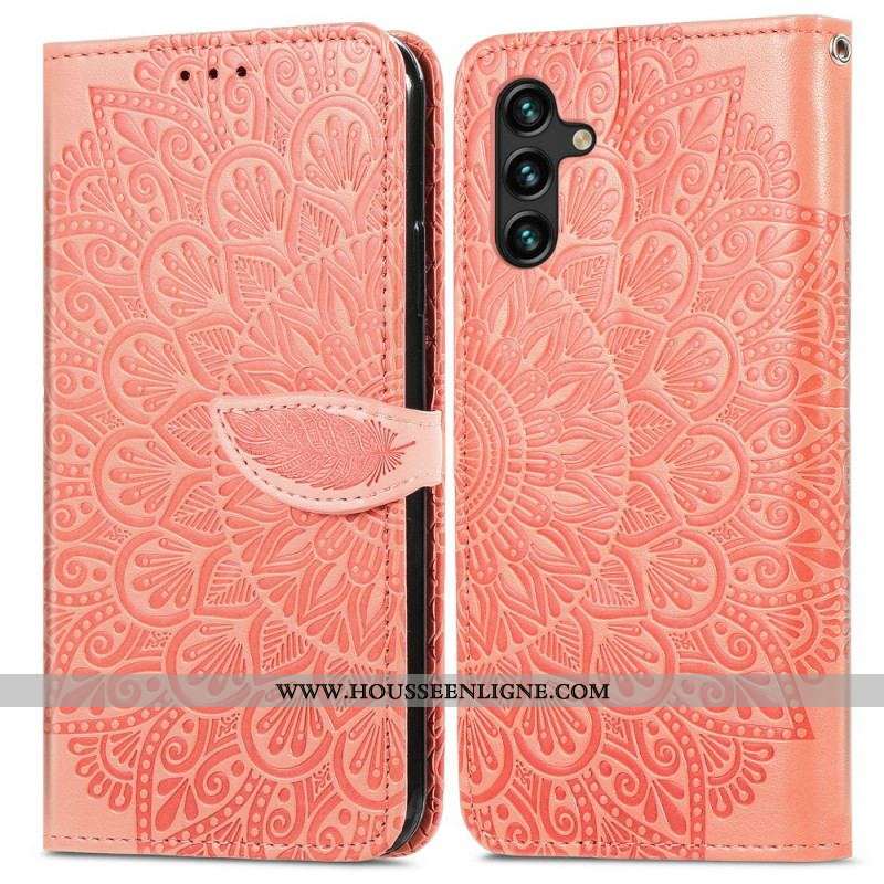 Housse Samsung Galaxy A13 5G / A04s Feuilles Tribales