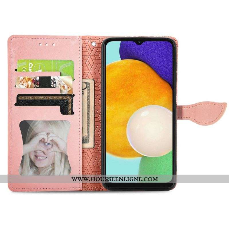 Housse Samsung Galaxy A13 5G / A04s Feuilles Tribales