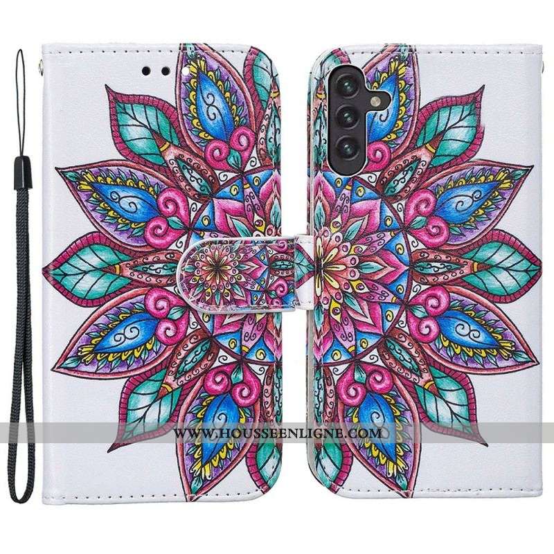 Housse Samsung Galaxy A13 5G / A04s Mandala Dessiné