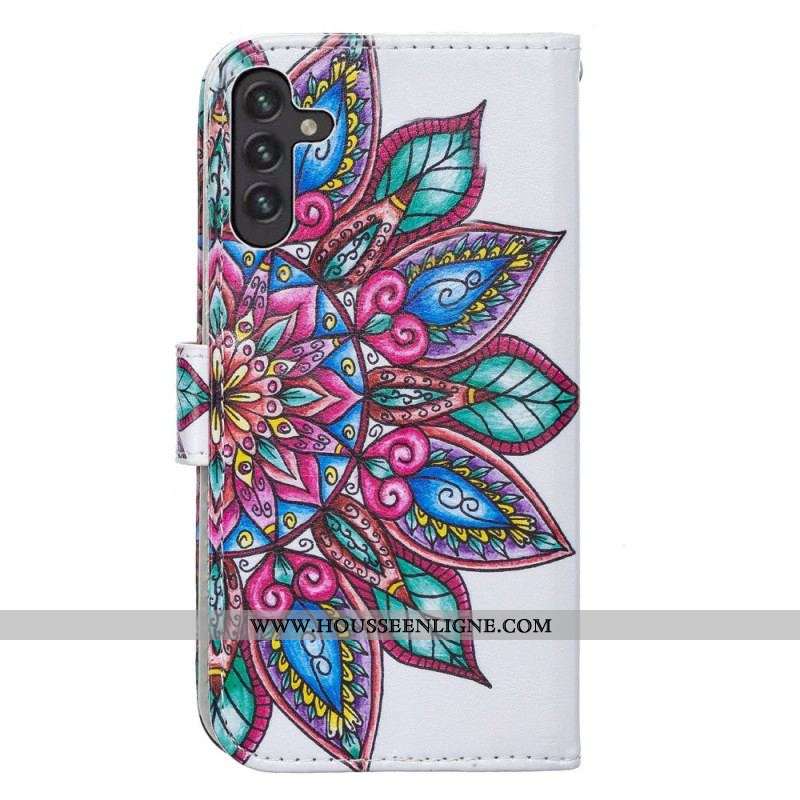 Housse Samsung Galaxy A13 5G / A04s Mandala Dessiné