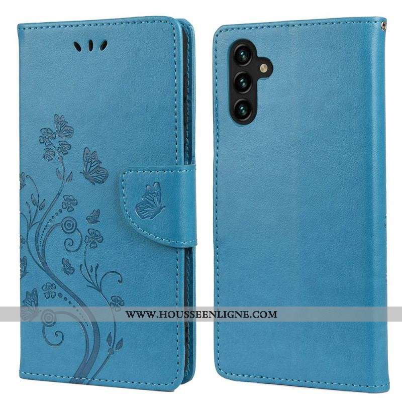 Housse Samsung Galaxy A13 5G / A04s Papillons et Fleurs