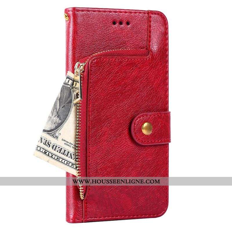 Housse Samsung Galaxy A13 5G / A04s Porte-Monnaie Frontal et Lanière
