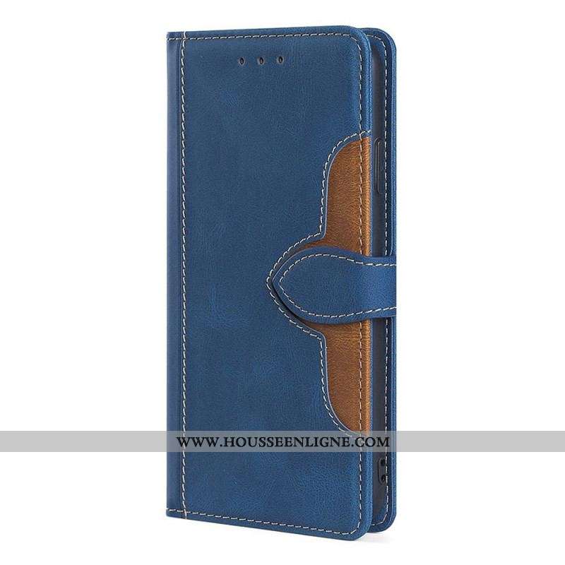 Housse Samsung Galaxy A13 5G / A04s Simili Cuir Bicolore Stylish