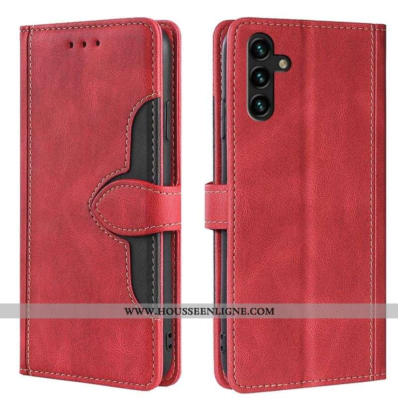 Housse Samsung Galaxy A13 5G / A04s Simili Cuir Bicolore Stylish