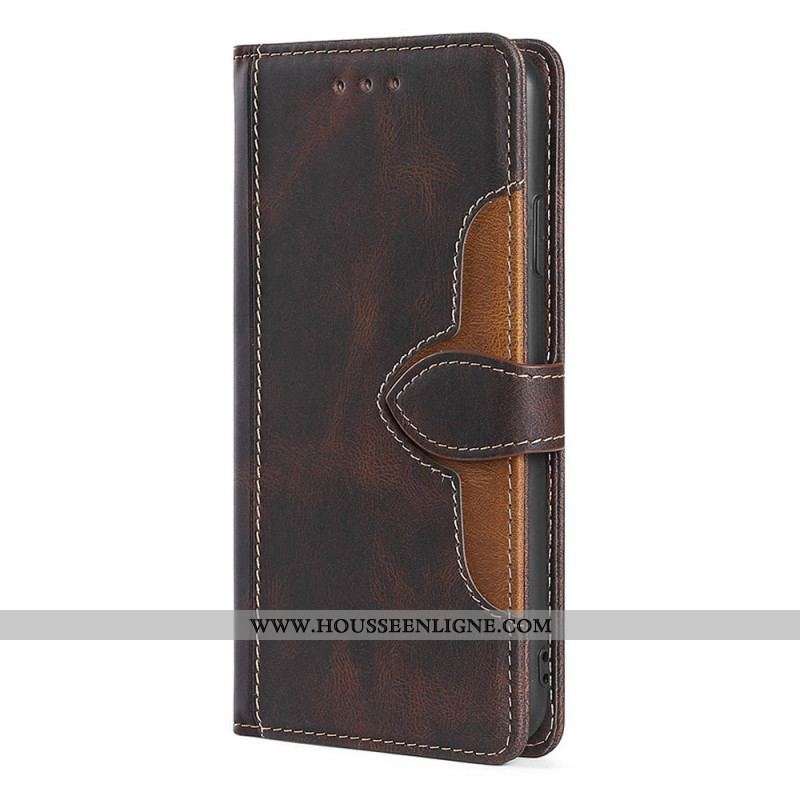 Housse Samsung Galaxy A13 5G / A04s Simili Cuir Bicolore Stylish