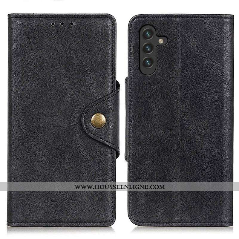 Housse Samsung Galaxy A13 5G / A04s Simili Cuir Bouton
